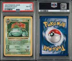 1999 Pokemon Shadowless Venusaur Holo 15/102 PSA 8.5 NM-MT+ POP 26 / 957 HIGHER - Image 3