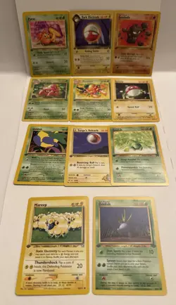 Pokemon 1st Edition Lot TCG Vintage WOTC - Oddish, Parasect Etc - Image 1