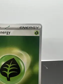 Basic Green Leaf Energy Cosmic Holo Foil 001 Pokemon 151 English NM SVE - Image 2