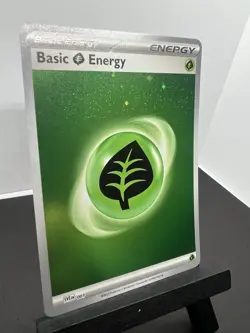 Basic Green Leaf Energy Cosmic Holo Foil 001 Pokemon 151 English NM SVE - Image 5