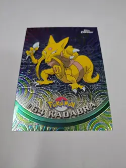 MINT KADABRA 2000 TOPPS CHROME POKEMON TV ANIMATION EDITION #64 Holo Foil - Image 1
