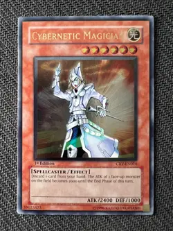 Yugioh Cybernetic Magician 1st Edition Ultimate Rare CRV-EN016 NM - Image 1