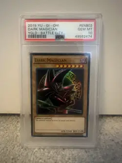 Dark Magician 2015 Yu-Gi-Oh Yugi's Legendary Deck Unlimited ED #ENB02 PSA 10 - Image 1
