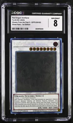 Red Dragon Archfiend GFP2-EN182 1st Edition Yu-gi-oh! CGC 8 Nm/mint *010 - Image 1