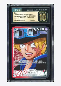 One Piece CGC 10 PRISTINE Sabo L Alternate Art 2025 OP13-004 OP13 Japanese - Image 1