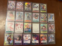 Monkey D Luffy x23 Card Lot Includes OP12 Alt Art SR + More One Piece English - Image 1