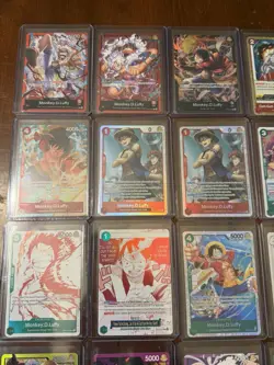 Monkey D Luffy x23 Card Lot Includes OP12 Alt Art SR + More One Piece English - Image 3