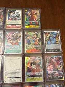Monkey D Luffy x23 Card Lot Includes OP12 Alt Art SR + More One Piece English - Image 4