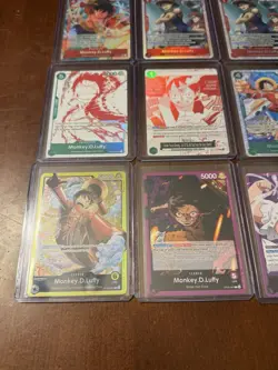 Monkey D Luffy x23 Card Lot Includes OP12 Alt Art SR + More One Piece English - Image 5