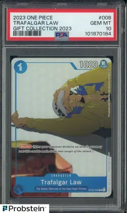 2023 One Piece Gift Collection 2023 #008 Trafalgar Law PSA 10 GEM MINT - Image 1
