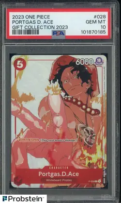 2023 One Piece Gift Collection 2023 #028 Portgas D. Ace PSA 10 GEM MINT - Image 1