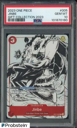 2023 One Piece Gift Collection 2023 #005 Jinbe PSA 10 GEM MINT - Image 1