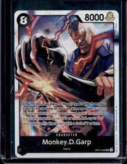 2025 One Piece A Fist of Divine Speed Monkey.D.Garp Super Rare #OP11-095 - Image 1