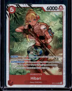 2025 One Piece A Fist of Divine Speed Hibari Super Rare #OP11-010 - Image 1