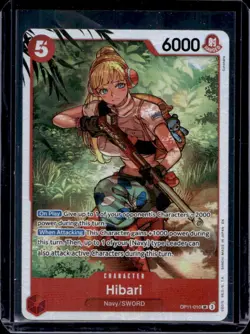 2025 One Piece A Fist of Divine Speed Hibari Super Rare #OP11-010 - Image 1