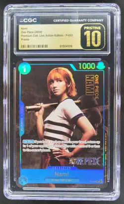 2024 ONE PIECE CCG NAMI LIVE ACTION EDITION PROMO CGC PRISTINE 10 B PT - Image 1