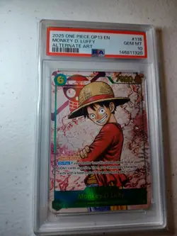 PSA 10 Gem Mint One Piece OP13-118 Monkey D. Luffy Alternate Art English 🔥 - Image 1