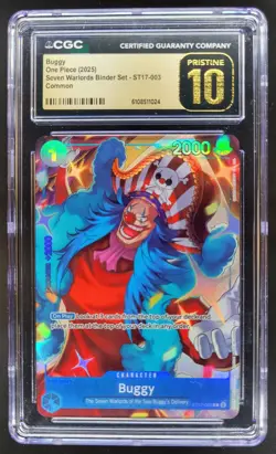 2025 ONE PIECE CCG BUGGY ST17-003 CGC 10 PRISTINE A PT - Image 1