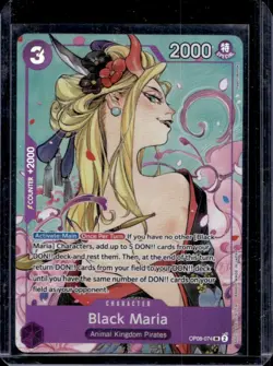 2025 One Piece Illustration Box Vol 2 Black Maria Super Rare #OP08-074 - Image 1