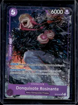 2025 One Piece Royal Blood OP10 Donquixote Rosinante Super Rare #OP10-072 - Image 1