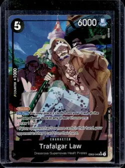 2025 One Piece Anime 25th Trafalgar Law Alternate Art Super Rare #EB02-045 - Image 1