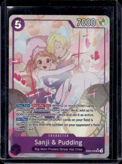 2025 One Piece Anime 25th Collection Sanji & Pudding Alternate Art #EB02-035 - Image 1