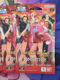 10x One Piece Card Game EB-03 One Piece Heroines Edition Sleeved Booster Pack - Image 2