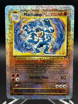 Pokemon TCG 2002 Legendary Collection Machamp Reverse Holo Rare Card 15/110 LP - Image 1