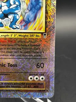 Pokemon TCG 2002 Legendary Collection Machamp Reverse Holo Rare Card 15/110 LP - Image 4