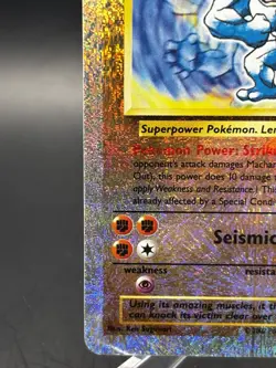 Pokemon TCG 2002 Legendary Collection Machamp Reverse Holo Rare Card 15/110 LP - Image 5