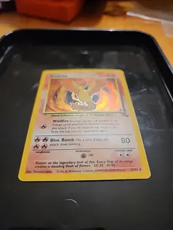 Pokemon TCG Moltres Fossil Holo Card 12/62 Unlimited Rare MP/HP - Image 3