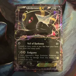 Pokemon Card TCG Umbreon EX Holo Ultra Rare Card 2016 Fates Collide 55/124 NM - Image 1