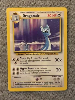 Pokemon TCG Dragonair Base Set Unlimited Rare Card 18/102 NM / LP Condition - Image 1