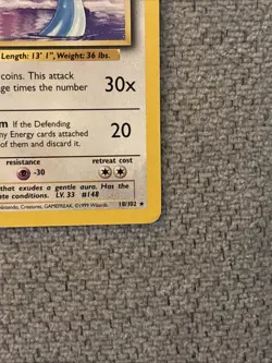 Pokemon TCG Dragonair Base Set Unlimited Rare Card 18/102 NM / LP Condition - Image 2