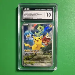 CGC 10 Pikachu 004/SV-P Sv-P Promo Holo Chinese Pokemon TCG Card 2025 - Image 1