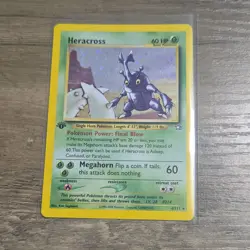 Pokemon 1st Edition Neo Genesis Heracross Holo Rare 2000 Nintendo Card 6/111 - Image 2
