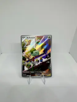 Pokemon TCG Stellar Crown Bulbasaur Holo Rare Card 143/142 Sv07 - Image 1
