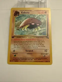 Pokemon TCG KABUTO Fossil 1st Edition Card 50/62 - Image 2