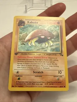 Pokemon TCG KABUTO Fossil 1st Edition Card 50/62 - Image 4