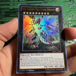 Neo Galaxy-Eyes Cipher Dragon DPDG-EN039 Ultra Rare 1st Edition Yugioh Card - Image 1