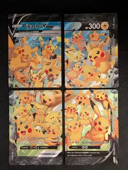 Pikachu V-Union [Set of 4] SWSH: Sword & Shield Promo Cards Holo - Image 1