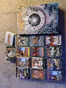 Collection Of Well Loved Old Magic The Gathering Decks & Cards. - Image 1