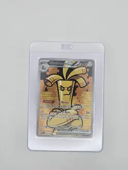 Gholdengo ex 252/182 SV04: Paradox Rift Holo, LP (Has Wrinkles) + 1 Mystery Card - Image 1