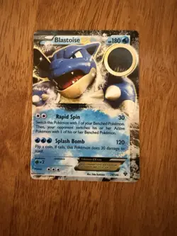 Blastoise EX Miscut Error Pokemon Card - Image 1
