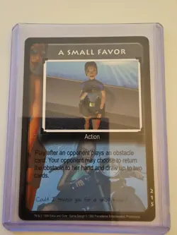 Tomb Raider CCG 215 - A Small Favor - Slippery When Wet Promo Card, Ultra Rare+ - Image 1