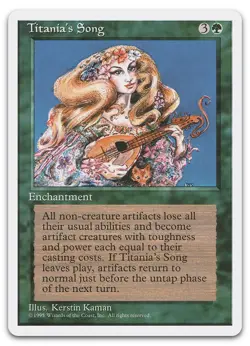Titania's Song (NM) Fourth Edition 4ED Magic MTG - Image 1