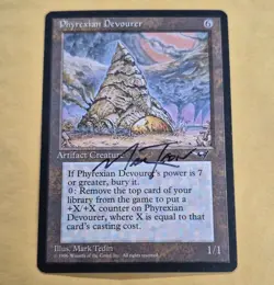 UNPLAYED SIGNED Phyrexian Devourer Alliances NM RESERVED MTG MARK TEDIN EDH VTG - Image 1