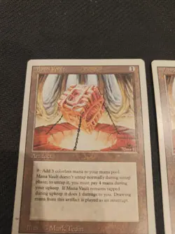 2x MTG "Mana Vault" Revised Edition Magic The Gathering LP - Image 4