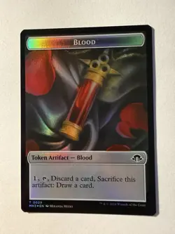 MTG Eldrazi Spawn / Blood Double-Sided Token - Modern Horizons 3 MH3 Foil - Image 2