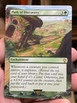 Path of Discovery 312 MTG Final Fantasy Commander Hand Painted Altered Art Tentz - Image 2